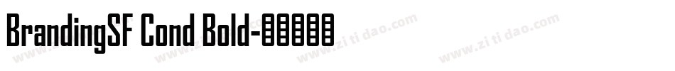 BrandingSF Cond Bold字体转换